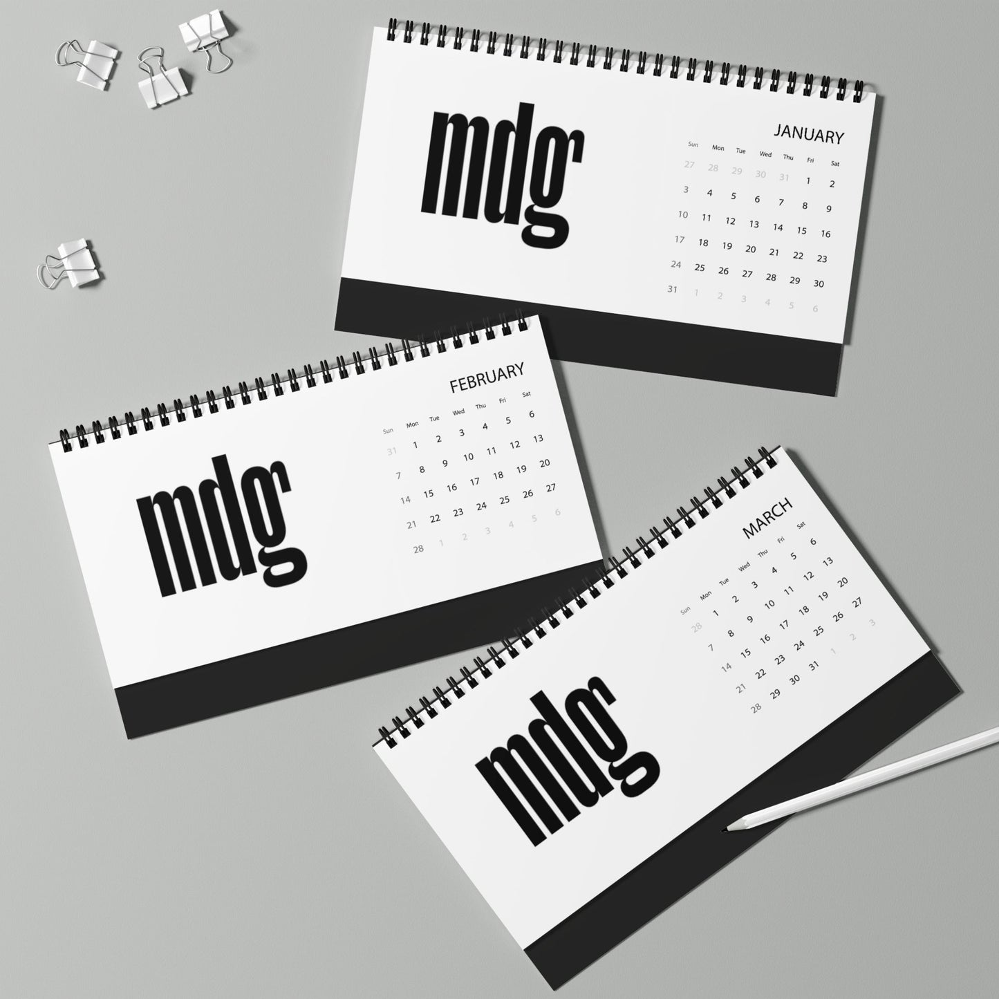 Desktop Calendar (2027 grid)