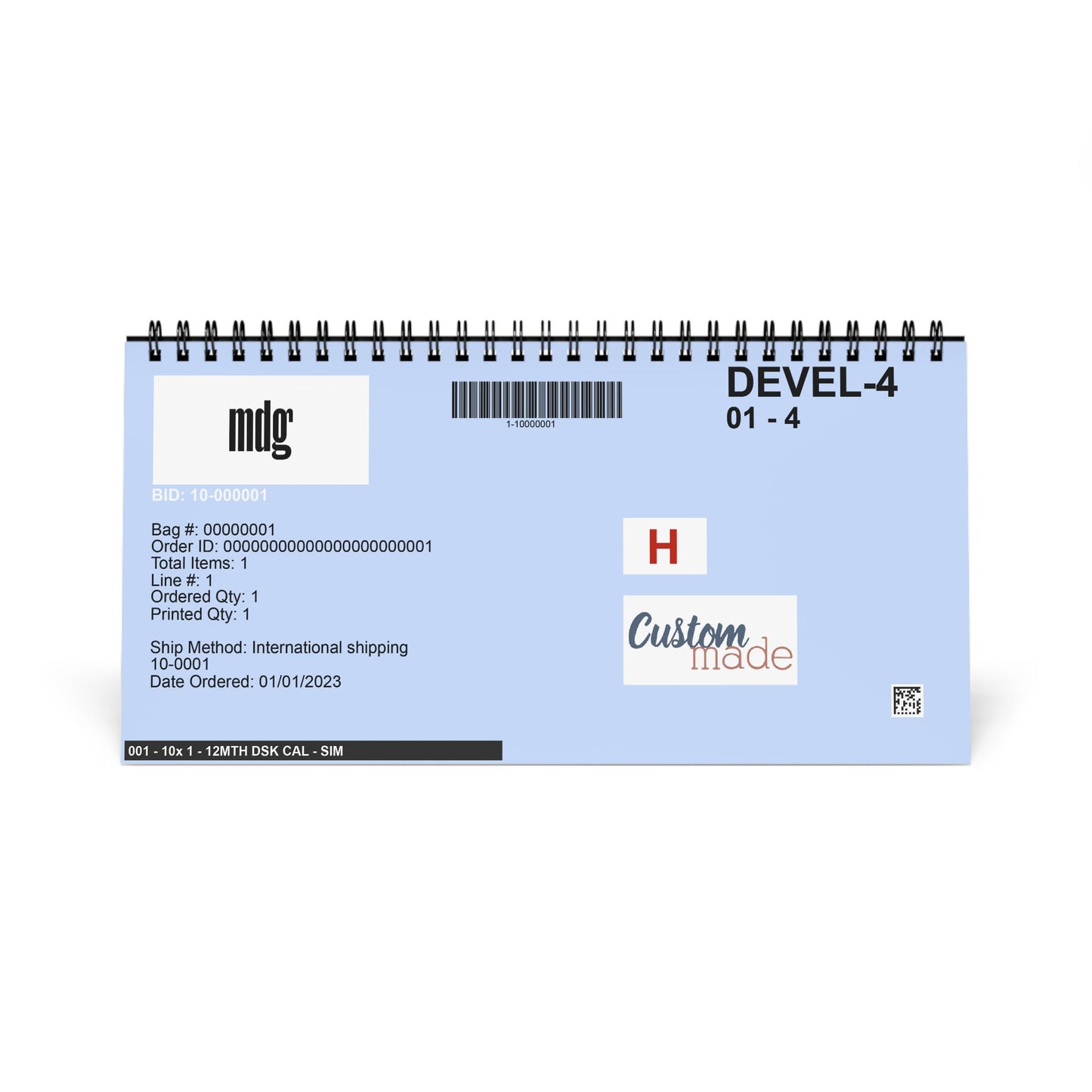 Desktop Calendar (2027 grid)